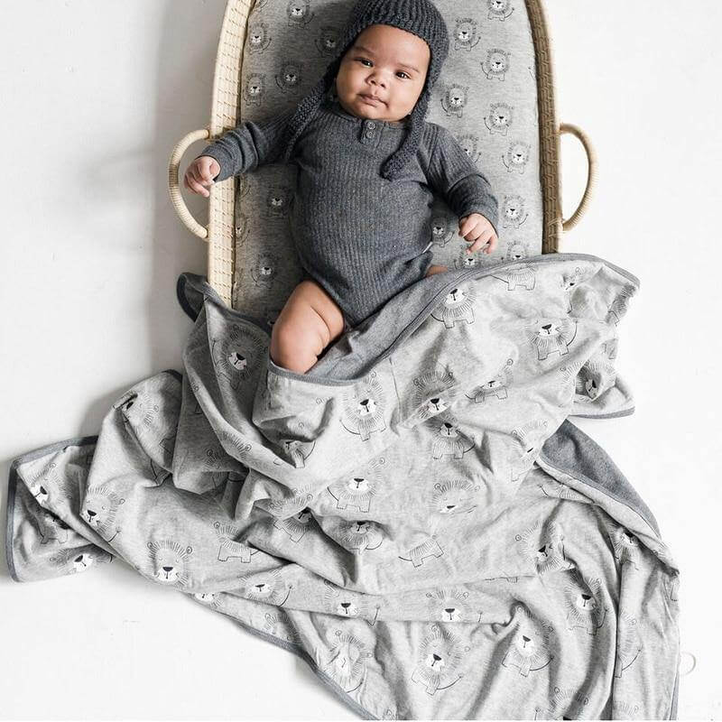 Baby Cotton Swaddle Animal Print - Image 5