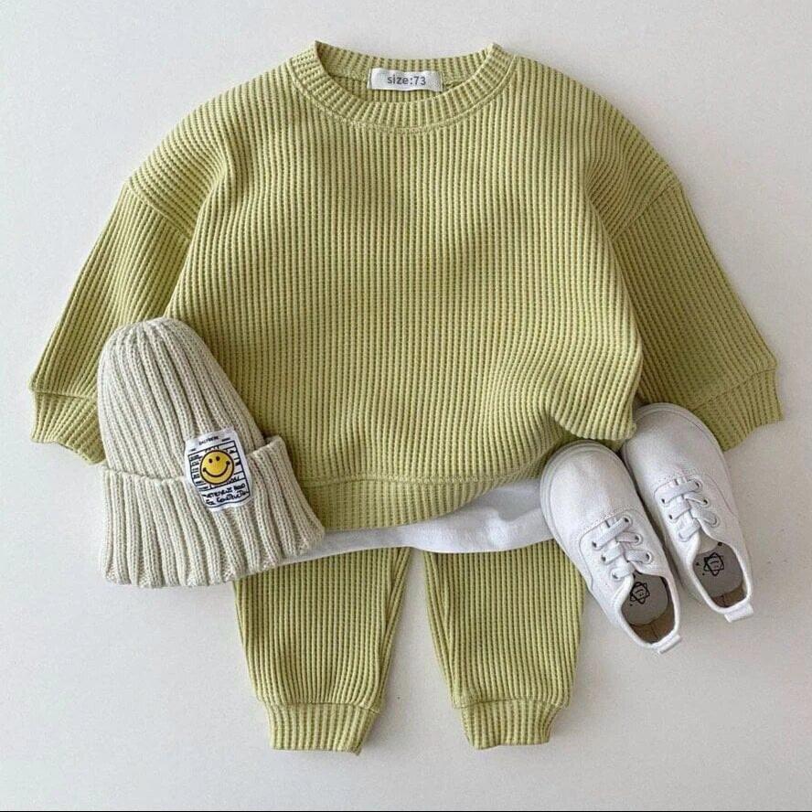 Baby Cotton Tracksuit Pullover Set - Image 11
