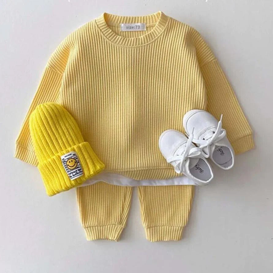 Baby Cotton Tracksuit Pullover Set - Image 4