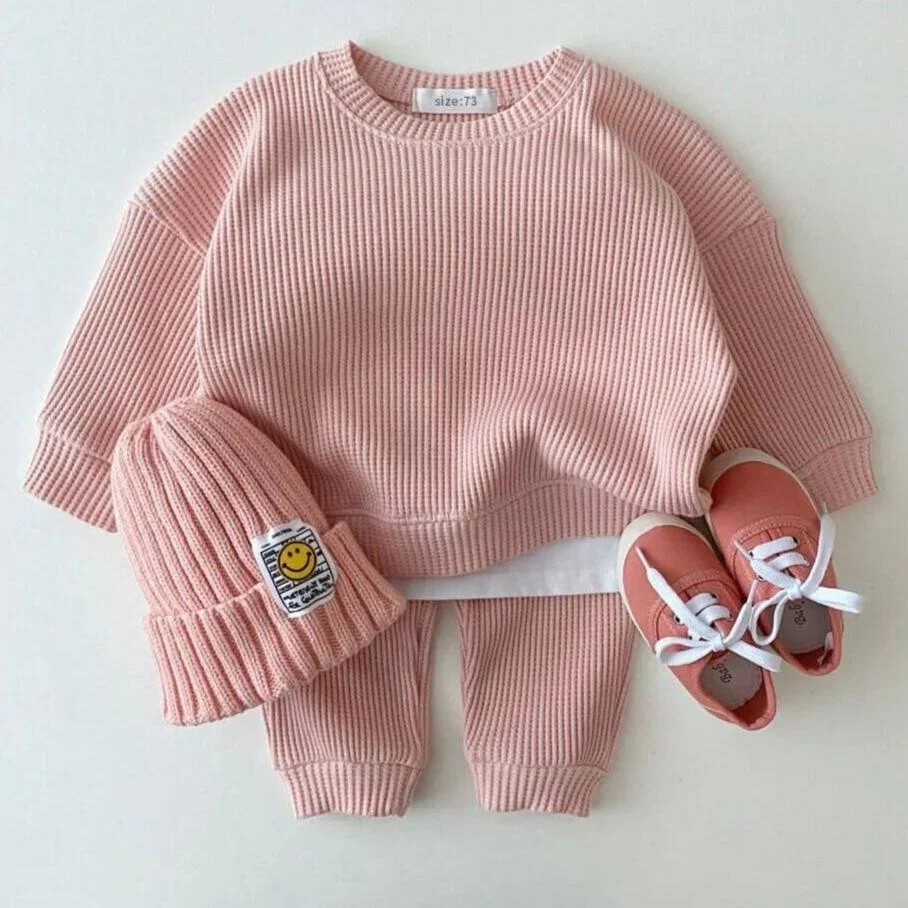 Baby Cotton Tracksuit Pullover Set - Image 8