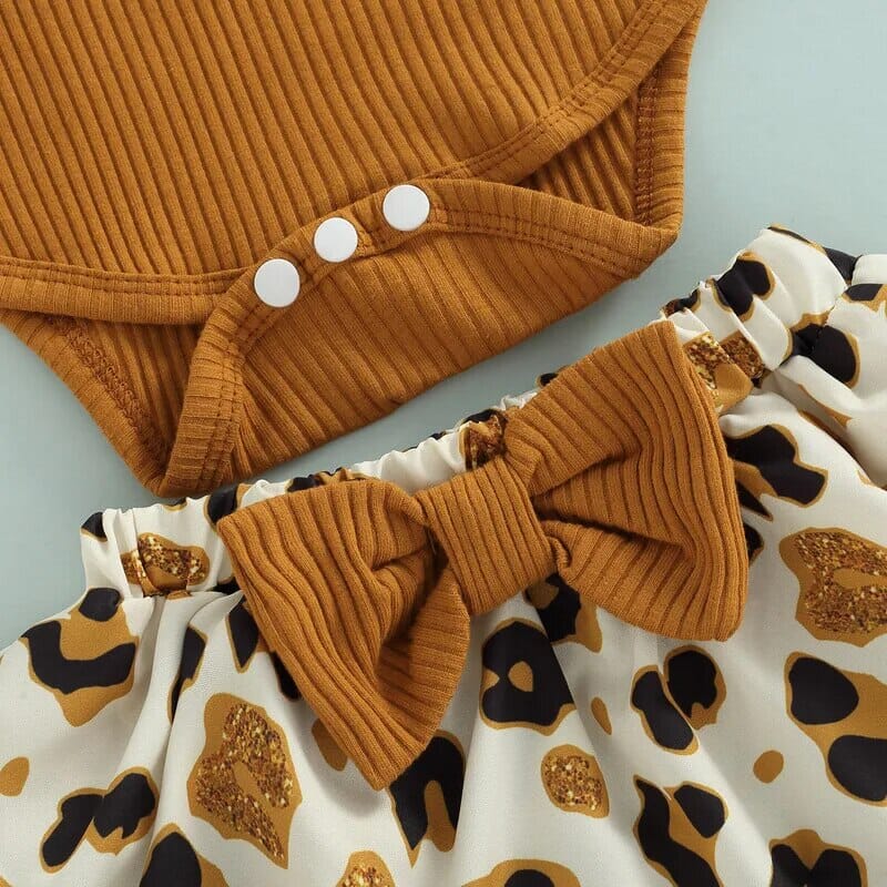 Baby Girl Animal Print Outfit - Image 4