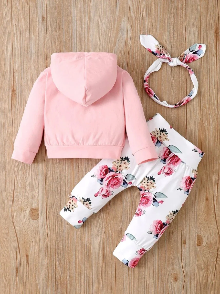 Baby Girl Floral Outfit Set - Image 5