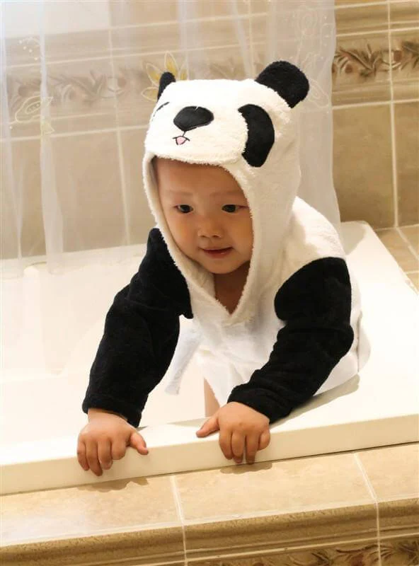 Soft Hooded Animal Baby Bathrobe Towels - Image 18