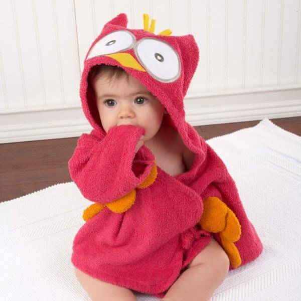 Soft Hooded Animal Baby Bathrobe Towels - Image 4