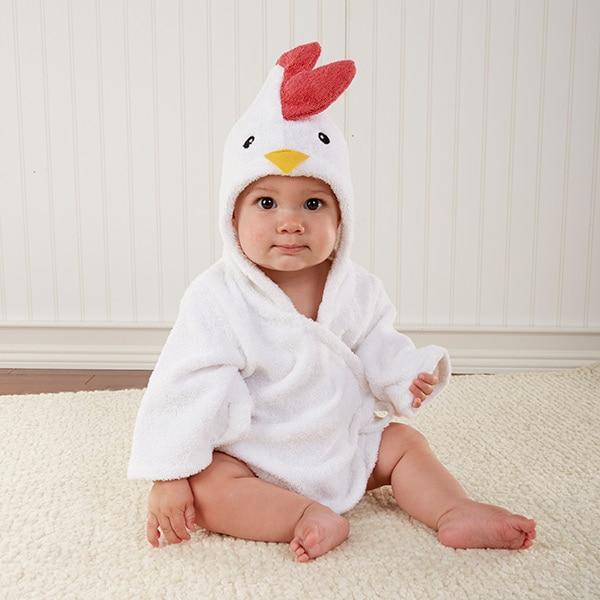Soft Hooded Animal Baby Bathrobe Towels - Image 9