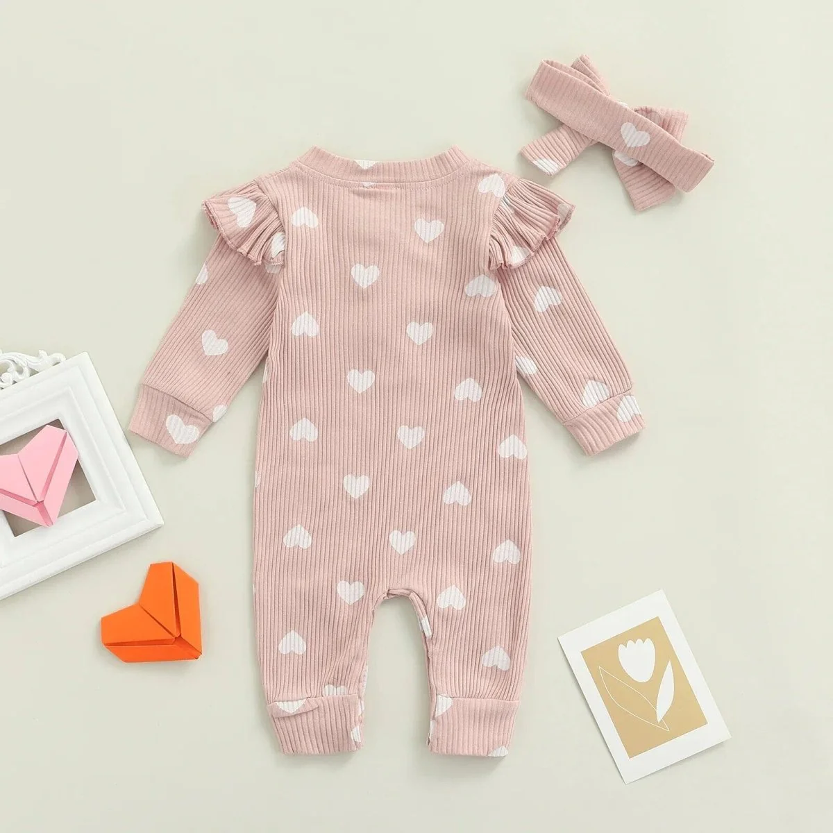 Baby Valentine's Day Jumpsuit - Image 4