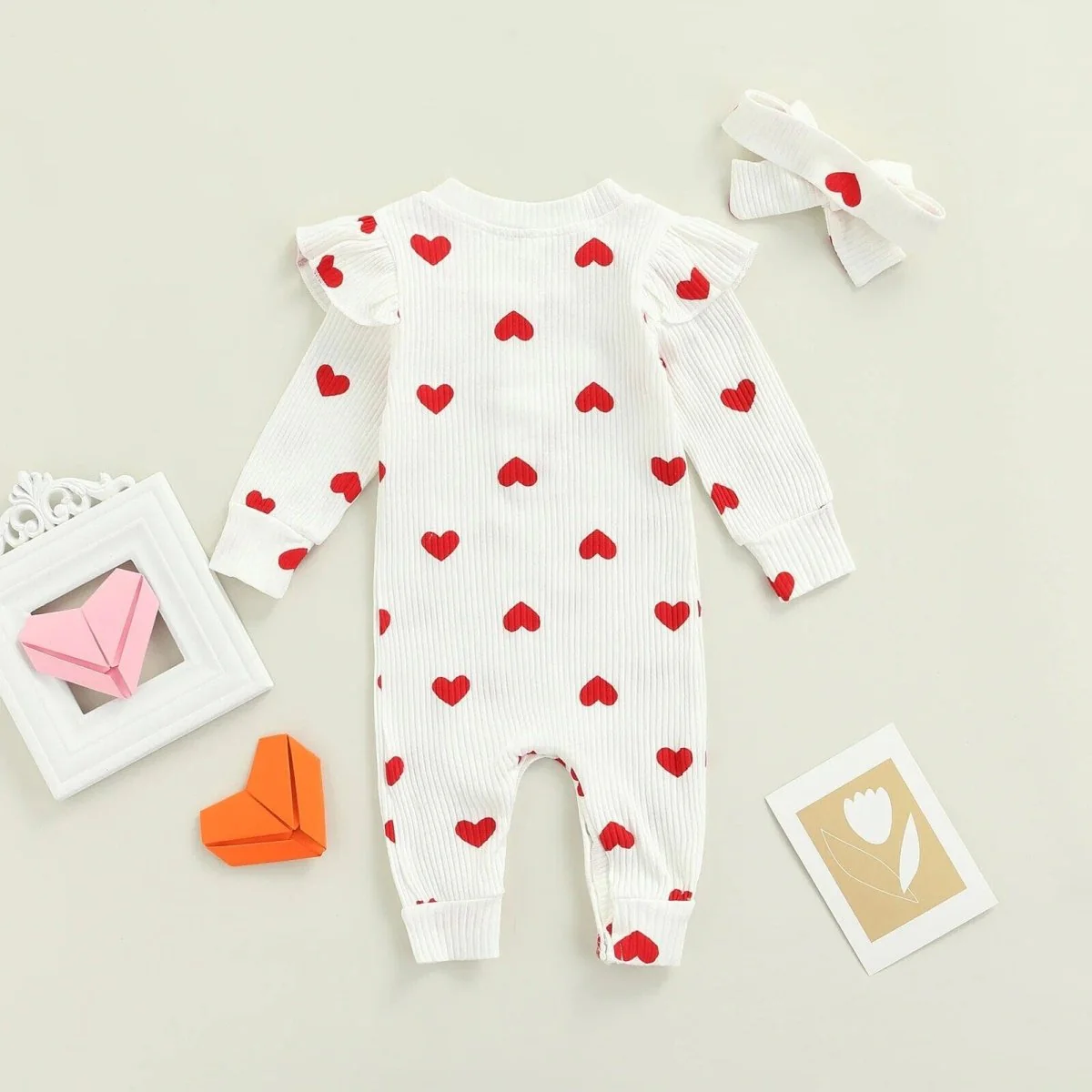 Baby Valentine's Day Jumpsuit - Image 6