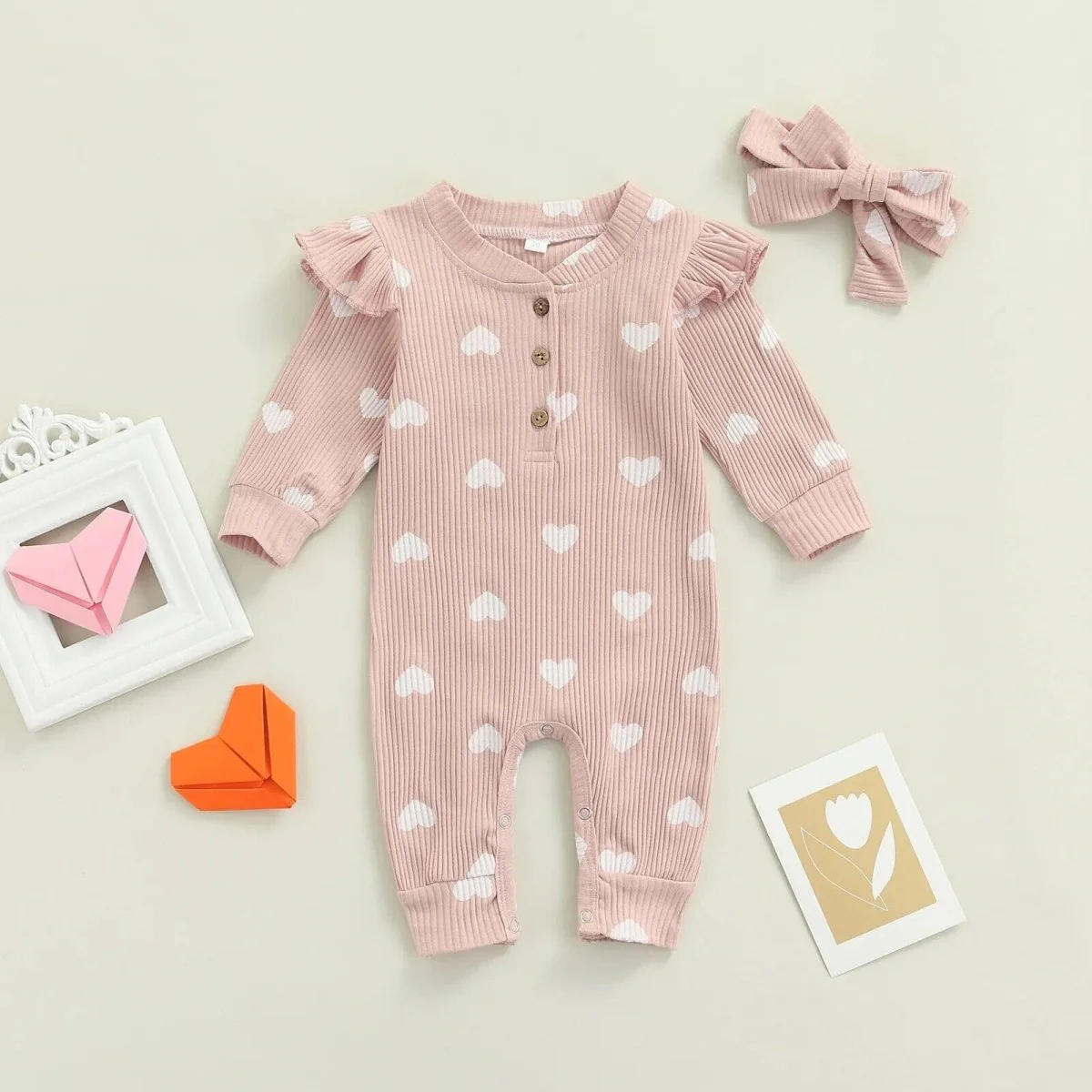 Baby Valentine's Day Jumpsuit - Image 7