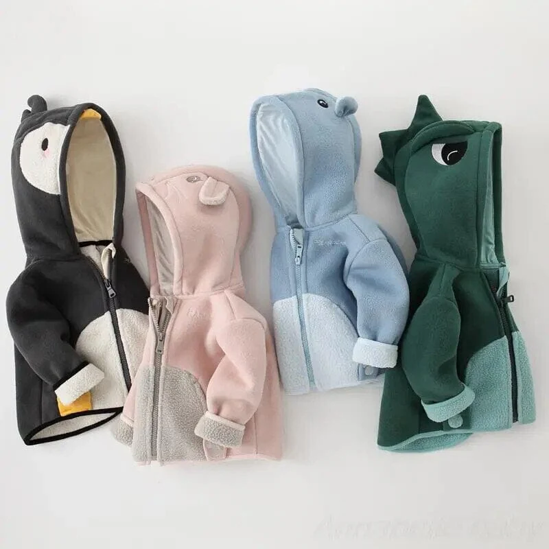 Casual Baby Jacket Animal Cartoon - Image 5