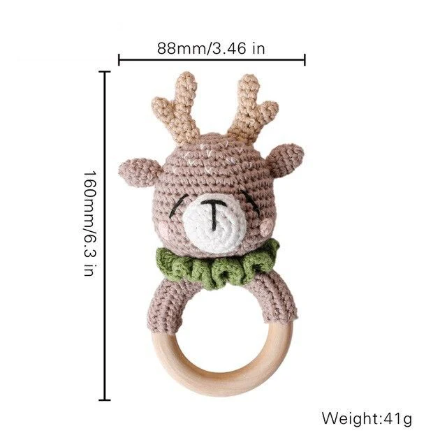 Crochet Animal Baby Teether Toy - Image 6