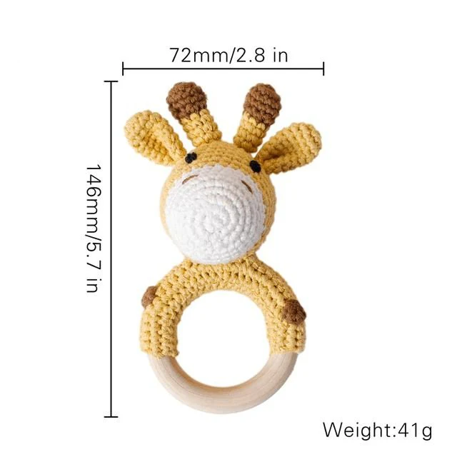 Crochet Animal Baby Teether Toy - Image 7