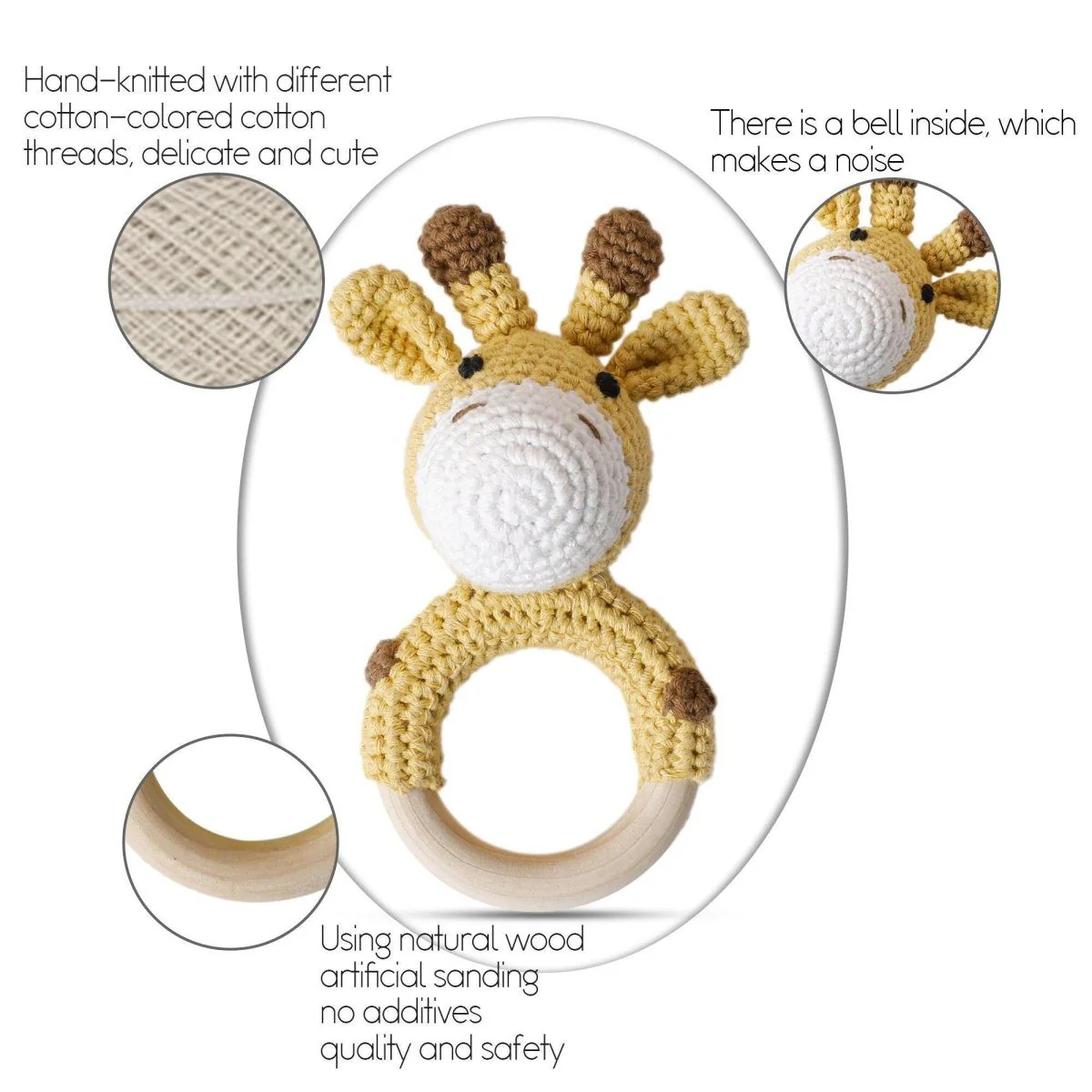 Crochet Animal Baby Teether Toy - Image 9