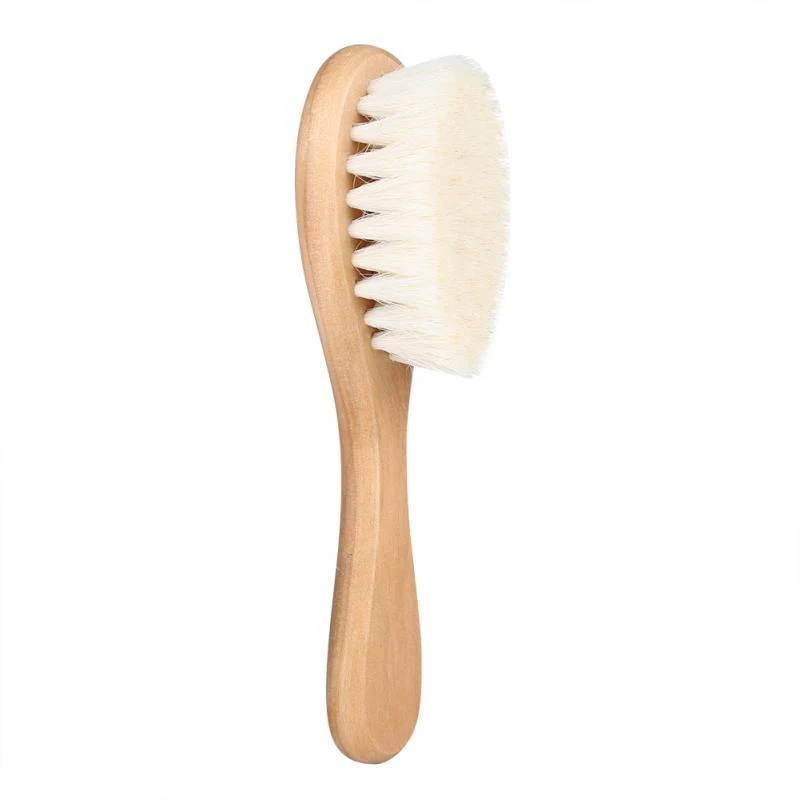 Natural Wool Baby Wooden Brush - Image 6